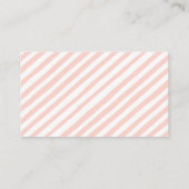 Roze meisje olifant baby shower luier verloting ka informatiekaartje (Achterkant)