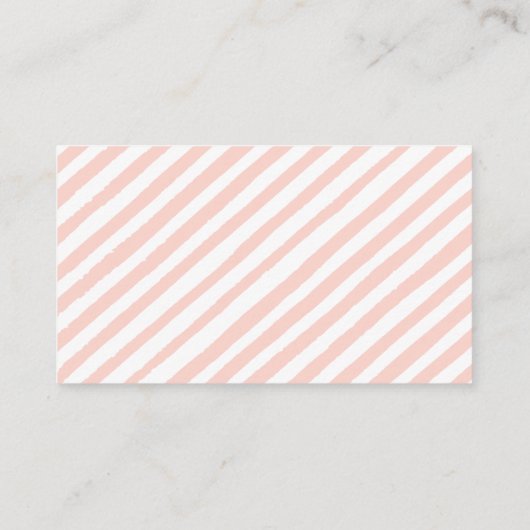 Roze meisje olifant baby shower luier verloting ka informatiekaartje (Achterkant)