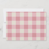 Roze Meisje Rustiek Een Gelukkige Camper Dank U Ka Bedankkaart (Achterkant)