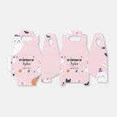 Roze Meisje Spooky Een Geest Verjaardag Favor Box Bedankdoosjes (Uitgevouwen)
