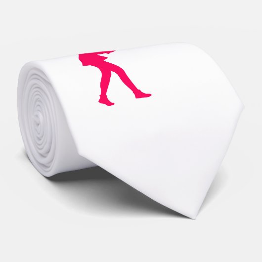 Roze meisje stropdas (Opgerold)