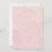 Roze Meisje Teddy Bear Balloons Baby shower Kaart (Achterkant)