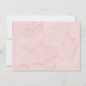 Roze Meisje Teddy Beer Ballonnen Verjaardag Bedankkaart (Achterkant)