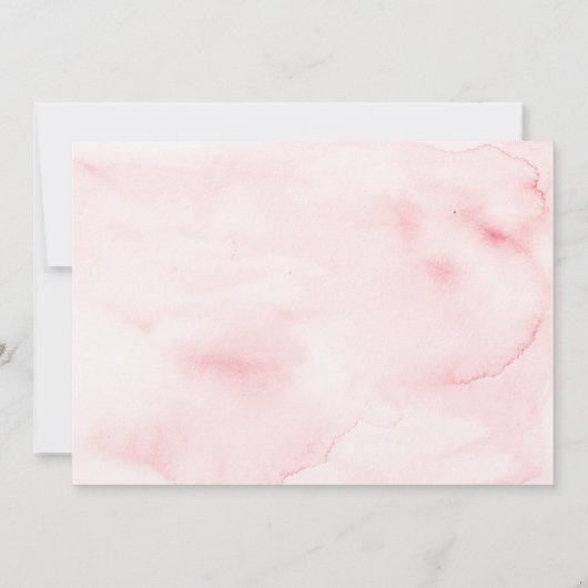 Roze Meisje Teddybeer 1e Verjaardag Bedankt (Achterkant)