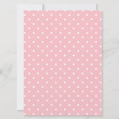 Roze meisje teddybeer uitnodiging (Achterkant)