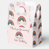 Roze Meisje Verjaardag Rainbow Bedankdoosjes (Geopend)