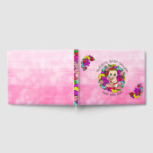 Roze meisje's Baby shower Kaukasische Baby Whimsic Gastenboek (Volledig)