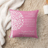 Roze meisjes Baptism Christening Blessing Prayer Kussen (Deken)