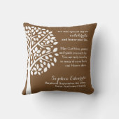 Roze meisjes Baptism Christening Blessing Prayer Kussen (Achterkant)