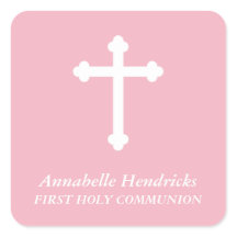 Roze Meisjes Doop/Communie Favor