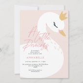 Roze meisjes elegante foto mooie zwemkinderen kaart (Voorkant)