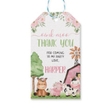 Roze meisjes Floral Barn Farm Animals