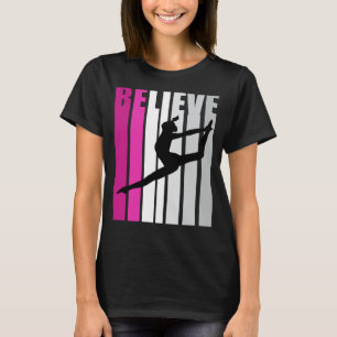 Roze meisjes geloven dat Dance Motivatie Dances Sq T-shirt