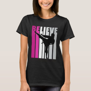 Roze Meisjes Geloven Jiu Jitsu Motivatie Squad GI T-shirt