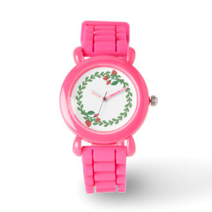 Roze Meisjes Kijken Aardbei Shortcake Horloge