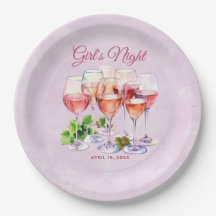 Roze Meisjes Nacht Wijn 