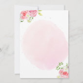 Roze meisjes op de eerste verjaardag van de aarde kaart (Achterkant)