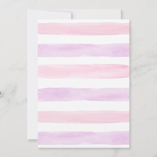 Roze meisjes slapen onder de verjaardag kaart (Achterkant)