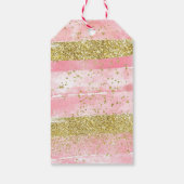 Roze Meisjes Spa Feest Bedankt Label Cadeaulabel (Achterkant)