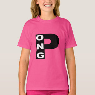 Roze meisjes T-shirt PING PONG