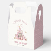 Roze Meisjes Tent Sleepover Slumber Verjaardagsfee Bedankdoosjes (Geopend)