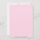Roze Meisjes Uitje Uitnodiging (Achterkant)