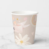 Roze Meisjes Verjaardag Custom Papieren Beker (Achterkant)