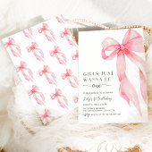 Roze meisjes willen gewoon een roze boog zijn 1e v kaart