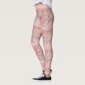  Roze Meisjes Zeemeermin Visschaal Leggings (Links)