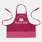 Roze meisjes zeker op de leuke lijst vakantie schort (Voorkant)