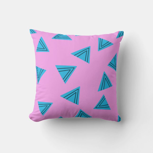 Roze meisjesachtig abstract modern en trendy  kussen (Voorkant)