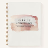 Roze meisjesachtig rose goud modern stijlvol jouw  notitieboek (Voorkant)