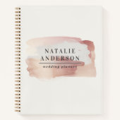 Roze meisjesachtig roze goud modern stijlvol jouw notitieboek (Voorkant)