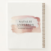 Roze meisjesachtig roze goud modern stijlvol jouw notitieboek (Achterkant)