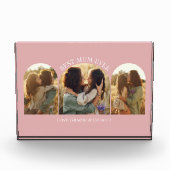 Roze meisjesachtige elegante boog multi foto beste (Voorkant)