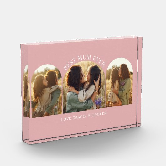 Roze meisjesachtige elegante boog multi foto beste (Links)