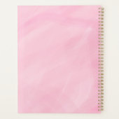 Roze Meisjesachtige Esthetische Achtergrond Planner (Achterkant)