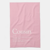 Roze Meisjesachtige Fun Beste Ooit Neef Definitie Theedoek (Verticaal)