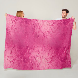 Roze Meisjesachtige Glamour Chique Verjaardag Fleece Deken