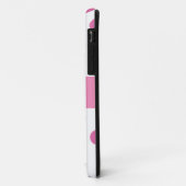 Roze meisjesachtige Iphone 5 hoezen met stippen (Achterkant/links)