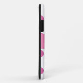 Roze meisjesachtige Iphone 5 hoezen met stippen (Achterkant/rechts)