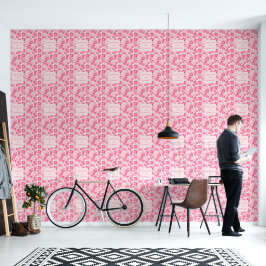 Roze Meisjesachtige Scrunchies Patroon Mooie Haar  Behang