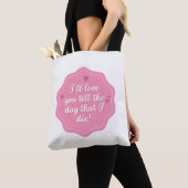 Roze Meisjesachtige Tote Tas (Dichtbij)