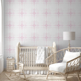 Roze Meisjeskamer Geluidsgolf Minimale Stijl Behang