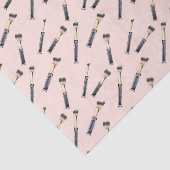 Roze meisjeskeupenselen (ontwerp 74 roze reeks) tissuepapier (Detail)