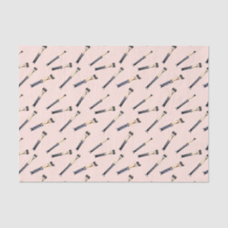 Roze meisjeskeupenselen (ontwerp 74 roze reeks) tissuepapier