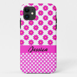 Roze meisjesnaam Kinder iPhone 11 Hoesje