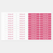 Roze meisjesschoolnaam labels (Vel)