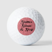 Roze meisjesvrouwen golfballen (Voorkant)