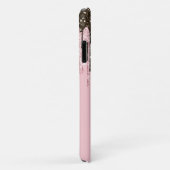 Roze meisjesvrouwen met zwarte scriptnaam Case-Mate iPhone case (Achterkant/rechts)